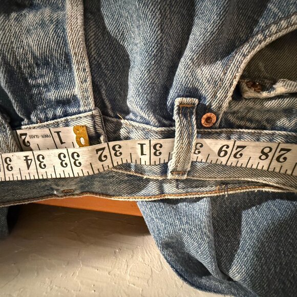 Vintage Levi’s 501 Button Fly Jeans 32x25 – Cut Hem, Classic Fade - Picture 6 of 6